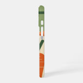 Retro Minimalist Carrot Design iPhone 16ケース (左側面)