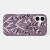 Retro Minimalist Lavender Stems iPhone 16ケース (裏面横)