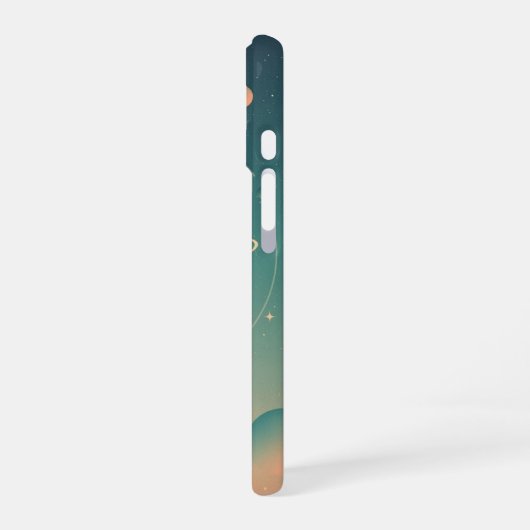 Retro Minimalist Pastel Orb iPhone 16ケース (左側面)