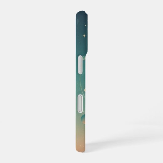 Retro Minimalist Pastel Orb iPhone 16ケース (右側面)