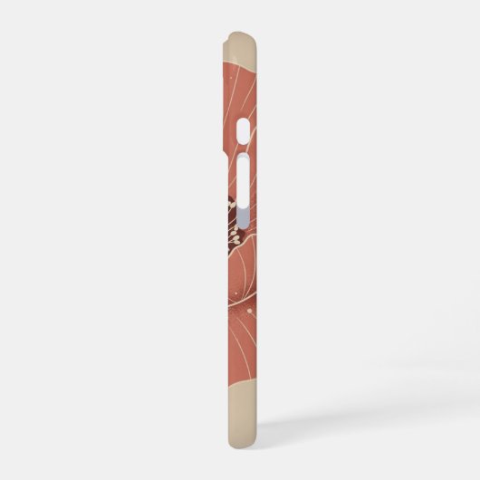 Retro Minimalist Poppy  iPhone 16ケース (左側面)