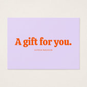 Retro Minimalist Purple Orange Certificate (正面)