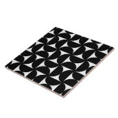 Retro Minimalist Style Black Geometric Bauhaus タイル (側面)