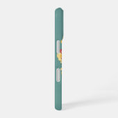 Retro Minimalist Wild Rose Illustration iPhone 16ケース (右側面)