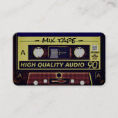 Retro Mixtape Business Card コーリングカード (正面)