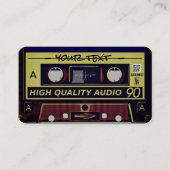 Retro Mixtape Business Card コーリングカード (裏面)