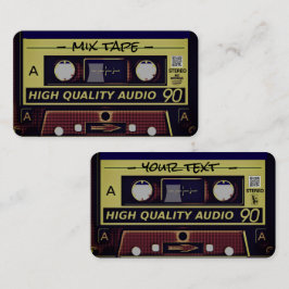 Retro Mixtape Business Card コーリングカード