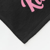 Retro Mod 70s Ckleball Flower D  フリースブランケット (角)