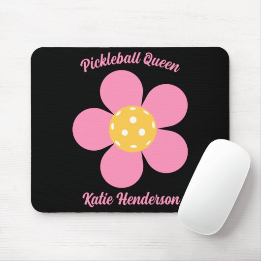 Retro Mod 70s Ckleball Flower D  マウスパッド (マウス)