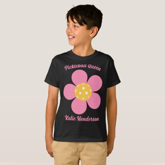Retro Mod 70s Ckleball Flower D  Tシャツ (正面フル)