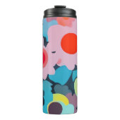 Retro mod flowers  タンブラー (正面)