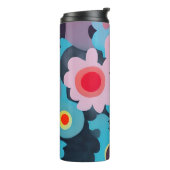 Retro mod flowers  タンブラー (回転左)