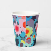 Retro mod flowers 紙コップ (右)