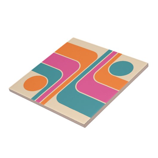 Retro Mod Geometric Design タイル (側面)