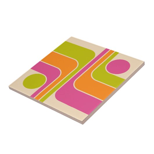 Retro Mod Geometric Design タイル (側面)