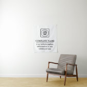 Retro Modern Black and White Custom Branding Art タペストリー (インサイチュ)