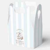 Retro Modern Blue & Brown Bachelorette Weekend フェイバーボックス (オープン)