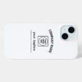 Retro-Modern Custom Logo Black White iphone case Case-Mate iPhoneケース (裏面 (横))