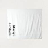 Retro Modern Custom Name Business Wall Template タペストリー (正面(横))