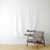 Retro Modern Custom Name Business Wall Template タペストリー (インサイチュ)