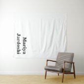 Retro Modern Custom Name Business Wall Template タペストリー (インサイチュ(横))