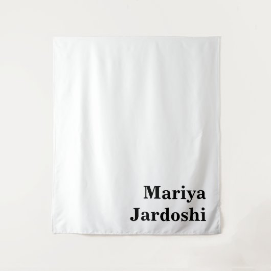 Retro Modern Custom Name Business Wall Template タペストリー (正面)