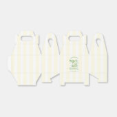 Retro Modern Green & Yellow Bachelorette Weekend フェイバーボックス (折り畳みなし)