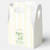 Retro Modern Green & Yellow Bachelorette Weekend フェイバーボックス (オープン)