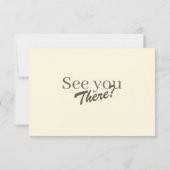 Retro Modern Pastel Ivory Funky Wedding RSVP (裏面)