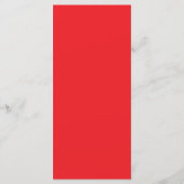 Retro Modern Pink and Red Wedding Dinner メニュー (裏面)