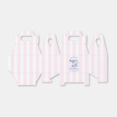 Retro Modern Pink & Blue Bachelorette Weekend フェイバーボックス (折り畳みなし)