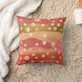 Retro-modern Polka dots with autumn dunes  クッション (ブランケット)