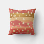 Retro-modern Polka dots with autumn dunes  クッション (裏面)