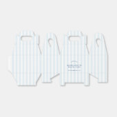 Retro Modern Vintage Blue Bachelorette フェイバーボックス (折り畳みなし)