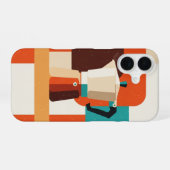 Retro Moka Pot iPhone 16ケース (裏面横)