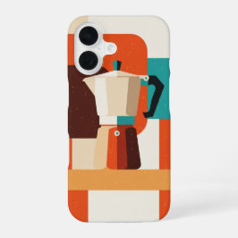 Retro Moka Pot iPhone 16ケース