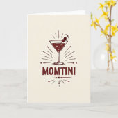 Retro Momtini Mothers Day Card カード (黄色い花)