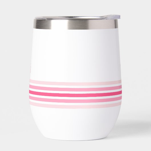 Retro Monogrammed Minimalist Stripes (左面)