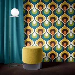 Retro Mood Teal Orange Green Yellow Brown 壁紙