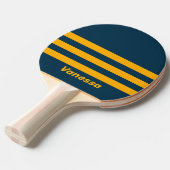 Retro Moonlit Tide Three Across Striping with Name 卓球ラケット (正面アングル)