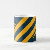 Retro Moonlit Tide Three Stripes with Name コーヒーマグカップ (中央)