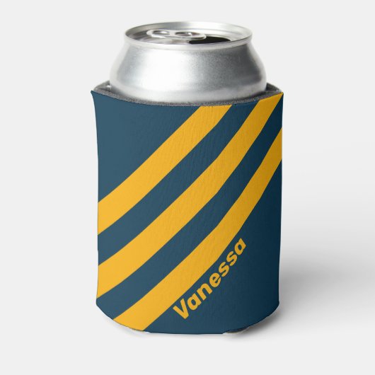 Retro Moonlit Tide Three Stripes with Name 缶クーラー (缶裏面)