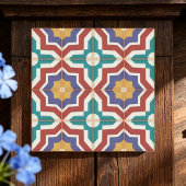 Retro Mosaic Mid Century Geometric Mediterranean タイル