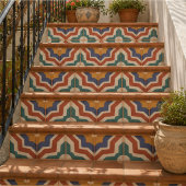 Retro Mosaic Mid Century Geometric Mediterranean タイル