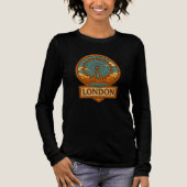 Retro Mosaic-Style London Eye T-Shirt トライブレンドTシャツ (正面)