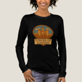 Retro Mosaic-Style Tower of London Logo T-Shirt トライブレンドＴシャツ (正面)
