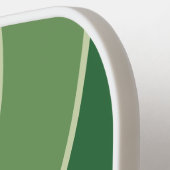 Retro Moss Circle Rainbow with Name ピックルボールラケット (左詳細)