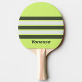 Retro Moss Fade Across Striping with Name 卓球ラケット (裏面)