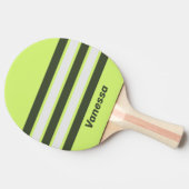 Retro Moss Fade Across Striping with Name 卓球ラケット (横)