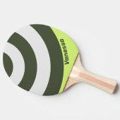 Retro Moss Fade Circle Stripe with Name 卓球ラケット (横)